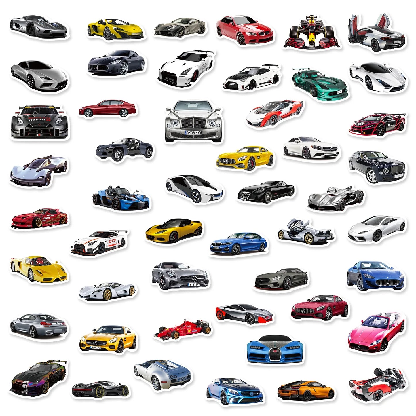 10 pcs Racing /Sports Car  Stickers