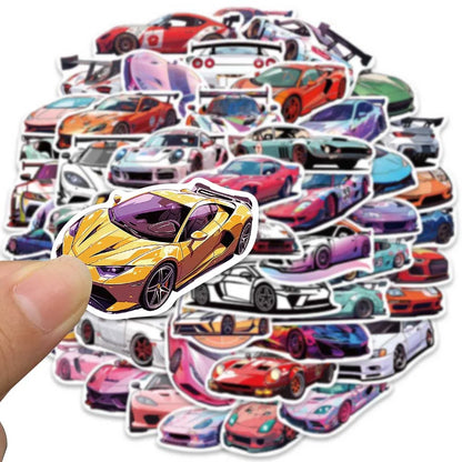 JDM Retrofit Racing Cars Stickers 50 pcs