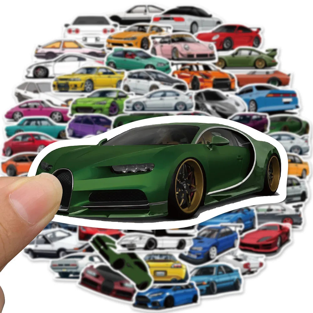 Supercar Stickers 50 pcs