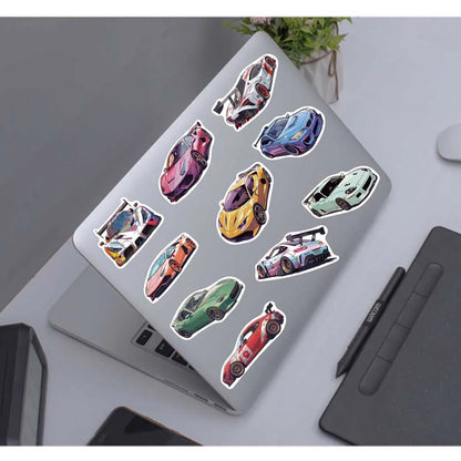 JDM Retrofit Racing Cars Stickers 50 pcs