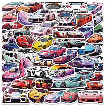 JDM Retrofit Racing Cars Stickers 50 pcs