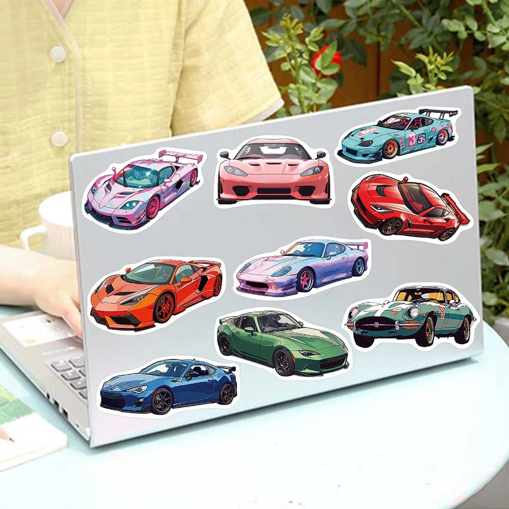 JDM Retrofit Racing Cars Stickers 50 pcs