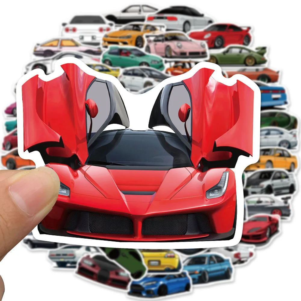 Supercar Stickers 50 pcs