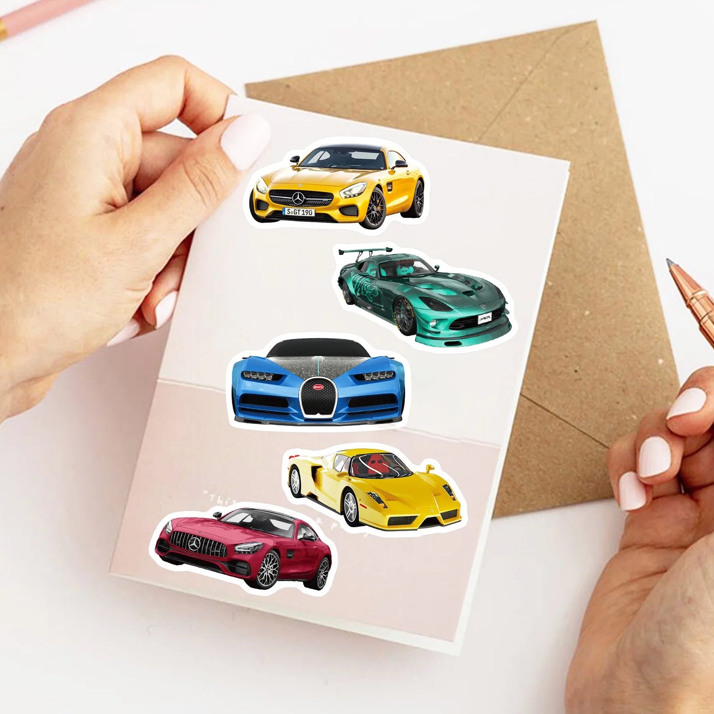 10 pcs Racing /Sports Car  Stickers